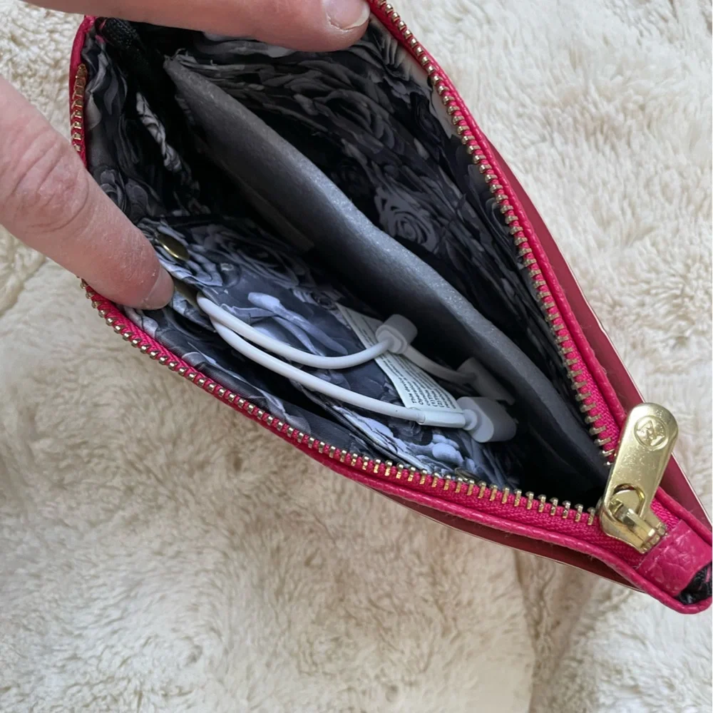 Adrienne Vittadini charging wallet w/ RIFD protection brand new in case magenta